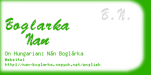 boglarka nan business card